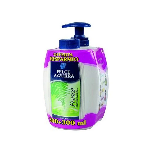 Felce Azzurra Sapone Liquido Fresco 300 Ml + Ricarica 1 Felce Azzurra Sapone Liquido Fresco 300 Ml + Ricarica