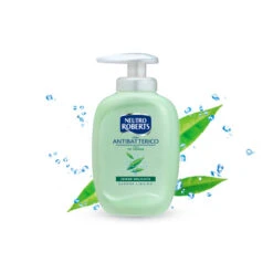 Neutro Roberts Sapone Liquido Antibatterico Al Te' Verde 300 Ml