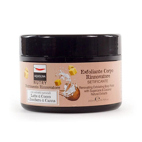 Aquolina - Nutry Esfoliante Corpo Latte Di Cocco E Zucchero Di Canna 200 Ml 1 Aquolina - Nutry Esfoliante Corpo Latte Di Cocco E Zucchero Di Canna 200 Ml