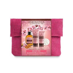 L´Erboristica - Weekend Beauty All'olio Di Mandorle Dolci - Shampoo Doccia 50ml + Crema Corpo 35ml + Crema Viso Prime Rughe 20ml + Sapone Vegetale 30gr + Pochette