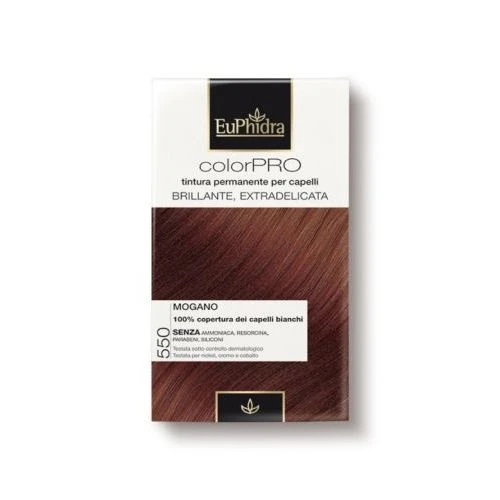 EUPHIDRA TINTURA COLORPRO COLORAZIONE ULTRADELICATA 550 MOGANO 1 EUPHIDRA TINTURA COLORPRO COLORAZIONE ULTRADELICATA 550 MOGANO