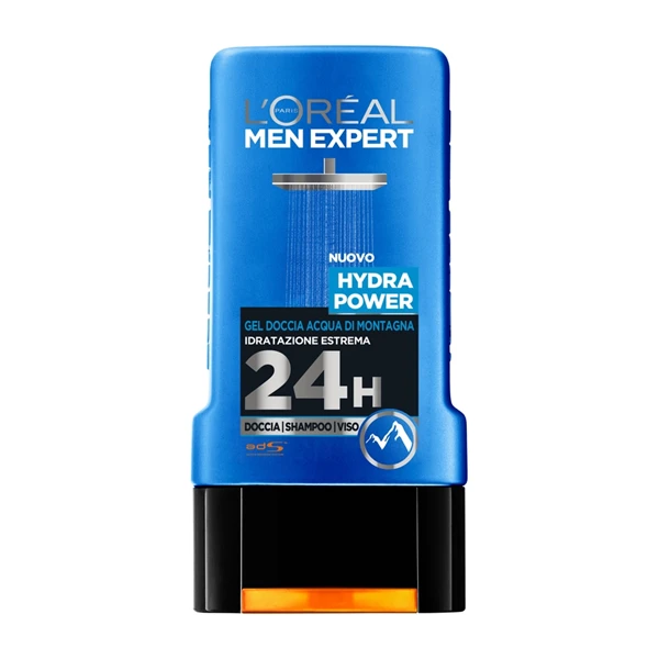L'Oreal L´Oréal - Men Expert Hydra Power Gel Doccia Mountain Water Idratazione Estrema 24h 300 Ml 1 L'Oreal L´Oréal - Men Expert Hydra Power Gel Doccia Mountain Water Idratazione Estrema 24h 300 Ml