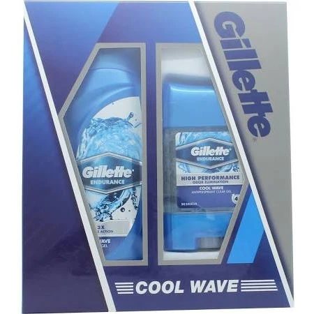 Gillette® Gillette Cool Wave Confezione Regalo 250ml Gel Doccia + 70g Deodorante Clear Gel 1 Gillette® Gillette Cool Wave Confezione Regalo 250ml Gel Doccia + 70g Deodorante Clear Gel