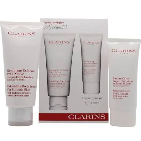Clarins Body Beautiful Confezione Regalo 200ml Scrub Esfoliante + 100ml Moisture Rich Lozione Corpo 1 Clarins Body Beautiful Confezione Regalo 200ml Scrub Esfoliante + 100ml Moisture Rich Lozione Corpo