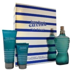 Jean Paul Gaultier Le Male Confezione Regalo 125 Ml EDT Spray + 75 Ml Gel Doccia + 30 Ml Balsamo Dopobarba