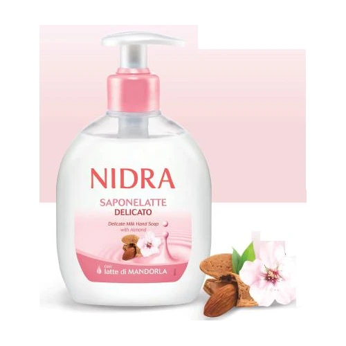 Nidra Saponelatte Delicato Con Latte Di Mandorla Sapone Liquido 300 Ml 1 Nidra Saponelatte Delicato Con Latte Di Mandorla Sapone Liquido 300 Ml
