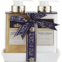 Style & Grace Signature Luxury Handcare Confezione Regalo 240 Ml Lozione Mani + 240 Ml Sapone Mani