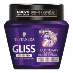 Testanera Gliss Fiber Therapy Maschera Rigenerante Capelli 300 Ml
