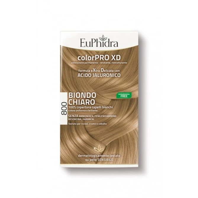 EUPHIDRA COLORPRO XD TINTURA 800 BIONDO CHIARO 1 EUPHIDRA COLORPRO XD TINTURA 800 BIONDO CHIARO