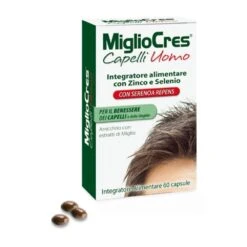 Migliocres Capelli Uomo Integratore Alimentare 60 Capsule