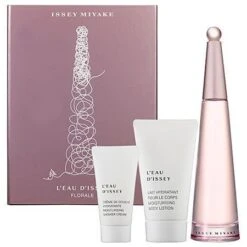 Issey Miyake L'Eau D'Issey Florale Gift Set 50 Ml EDT + 75 Ml Body Lotion + 30 Ml Shower Cream Donna