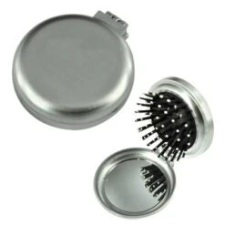 Le Kikke Spazzola Tonda Con Specchio Argento