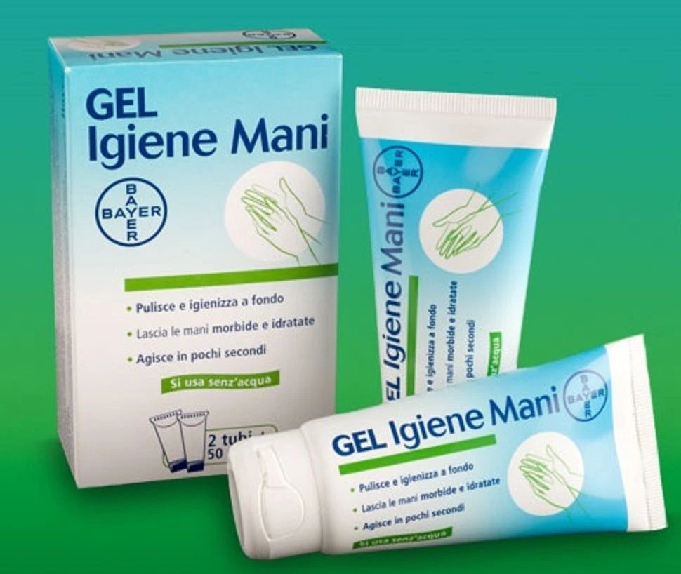 BAYER GEL IGIENIZZANTE MANI 2TUBI 50 Ml 1 BAYER GEL IGIENIZZANTE MANI 2TUBI 50 Ml
