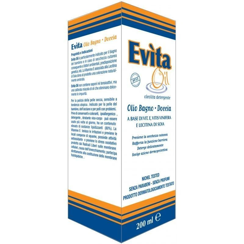 EVITA OIL Olio Bagno Doccia 200ml 1 EVITA OIL Olio Bagno Doccia 200ml