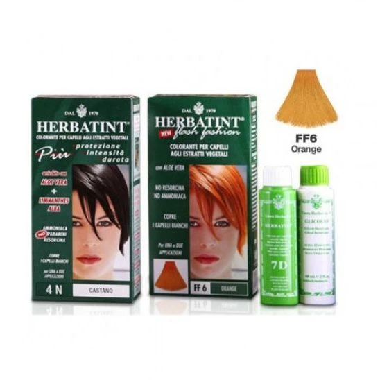 HERBATINT COLORAZIONE NATURALE CAPELLI NUANCE FF6 FLASH ORANGE 135ML BIERBA 1 HERBATINT COLORAZIONE NATURALE CAPELLI NUANCE FF6 FLASH ORANGE 135ML BIERBA