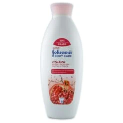 Johnson's Vita-rich Bagno Schiuma Rivitalizzate Con Estratto Di Fiori Di Melograno 750 Ml