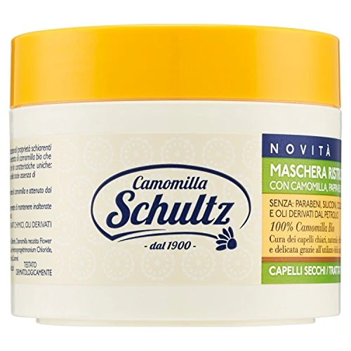 Schultz Camomilla Maschera Ristrutturante Con Camomilla Pappa Reale E Germe Di Grano 300 Ml 1 Schultz Camomilla Maschera Ristrutturante Con Camomilla Pappa Reale E Germe Di Grano 300 Ml