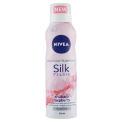 Nivea Docciaschiuma Silk Mousse Rhubarb Raspberry Lampone 200 Ml