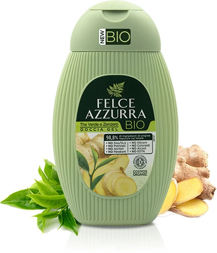 FELCE AZZURRA Docciaschiuma Biologico The' Verde E Zenzero 250 Ml 1 FELCE AZZURRA Docciaschiuma Biologico The' Verde E Zenzero 250 Ml