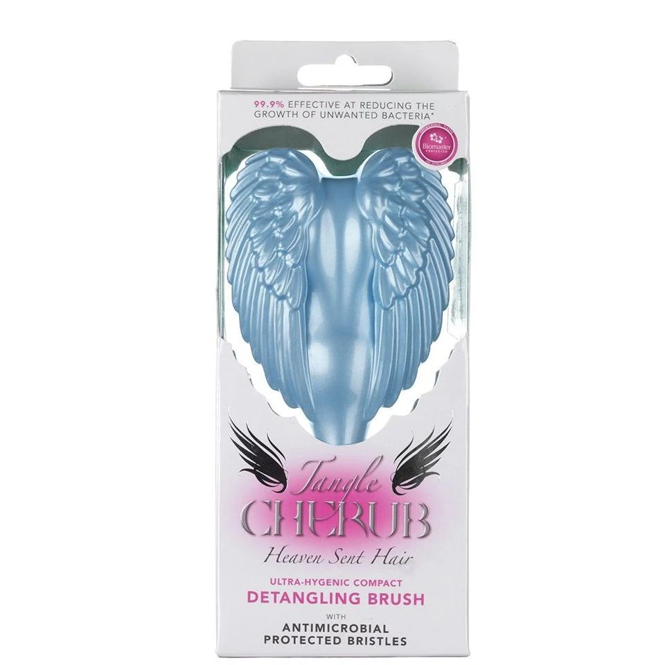Tangle Angel Cherub Spazzola Districante Con Setole Antimicrobiche Blu 1 Tangle Angel Cherub Spazzola Districante Con Setole Antimicrobiche Blu