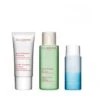 CLARINS Trousse Demaquillage Pelli Miste E Grasse Doux Nettoyant Moussant DETERGENTE 50ML + Lotion Tonique Iris TONICO 100ML + Demaquillant Express Yeux STRUCCANTE 30ML