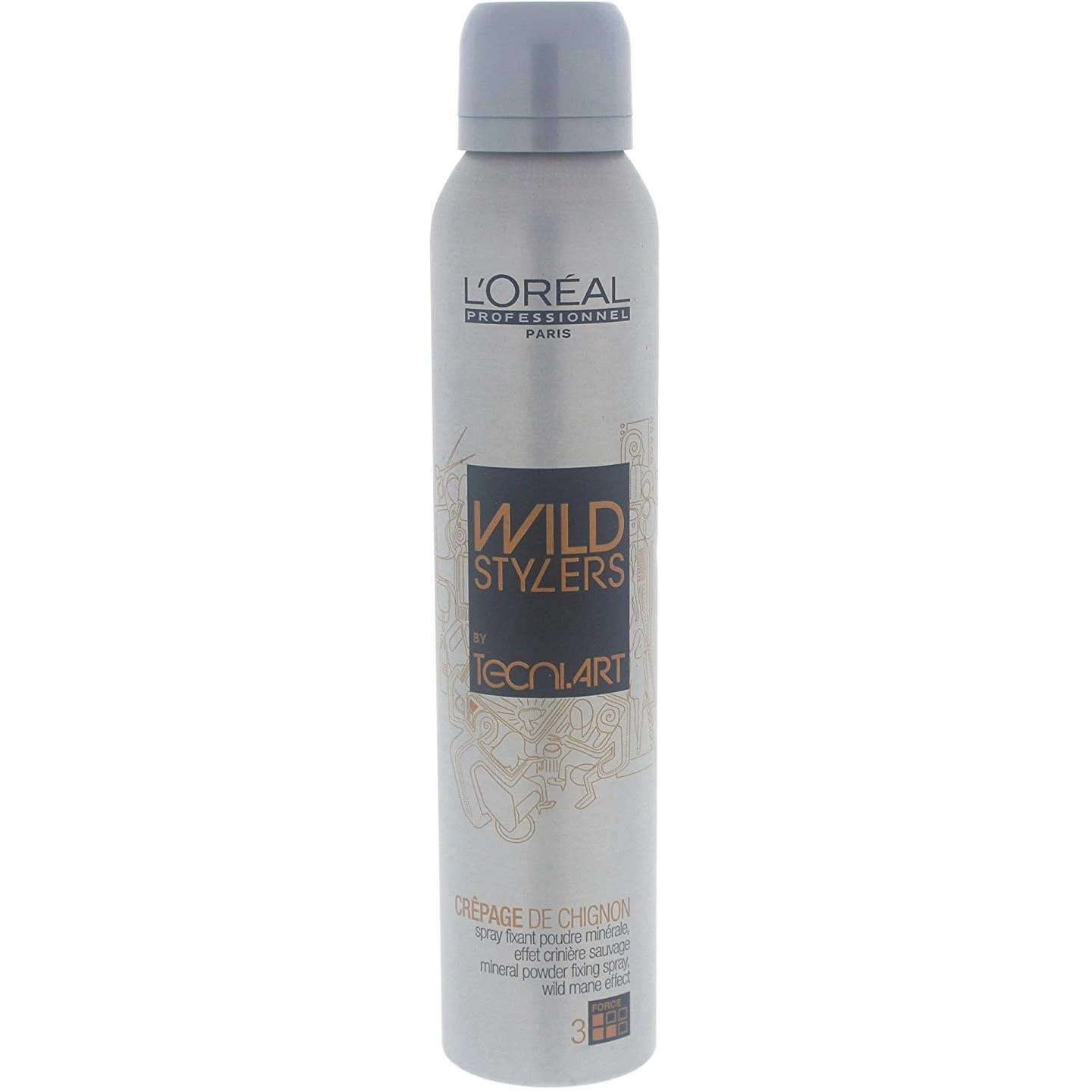 L'Oreal Paris Tecni Art Wild Stylers Crépage De Chignon Spray Fissante 200 Ml 1 L'Oreal Paris Tecni Art Wild Stylers Crépage De Chignon Spray Fissante 200 Ml