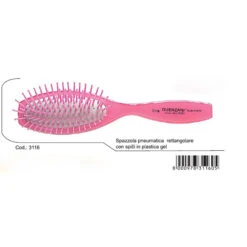 Guenzani Spazzola Superior Pneumatica Rettangolare Con Spilli In Plastica Gel Art. 3116